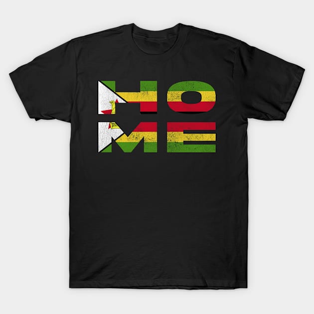 Home Zimbabwe Flag Zimbabwean T-Shirt by BramCrye